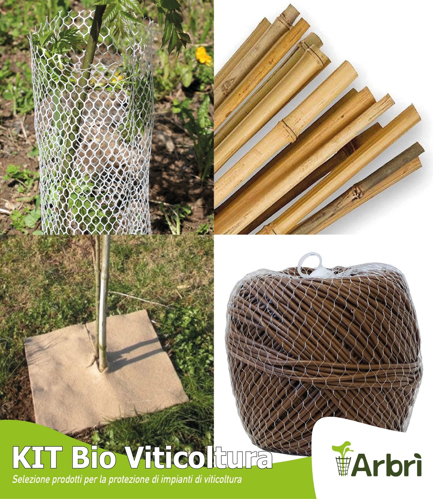 KIT Bio per protezione barbatelle - Viticoltura - Arbri Store - Supporti per piante