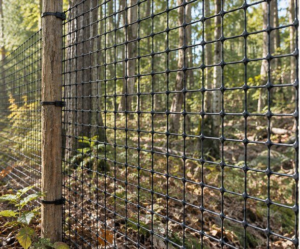 MultiFLEX L – Rete per recinzione contro cervi e fauna selvatica, PP biorientato, maglia 50x50mm - Arbri Store - rete in plastica