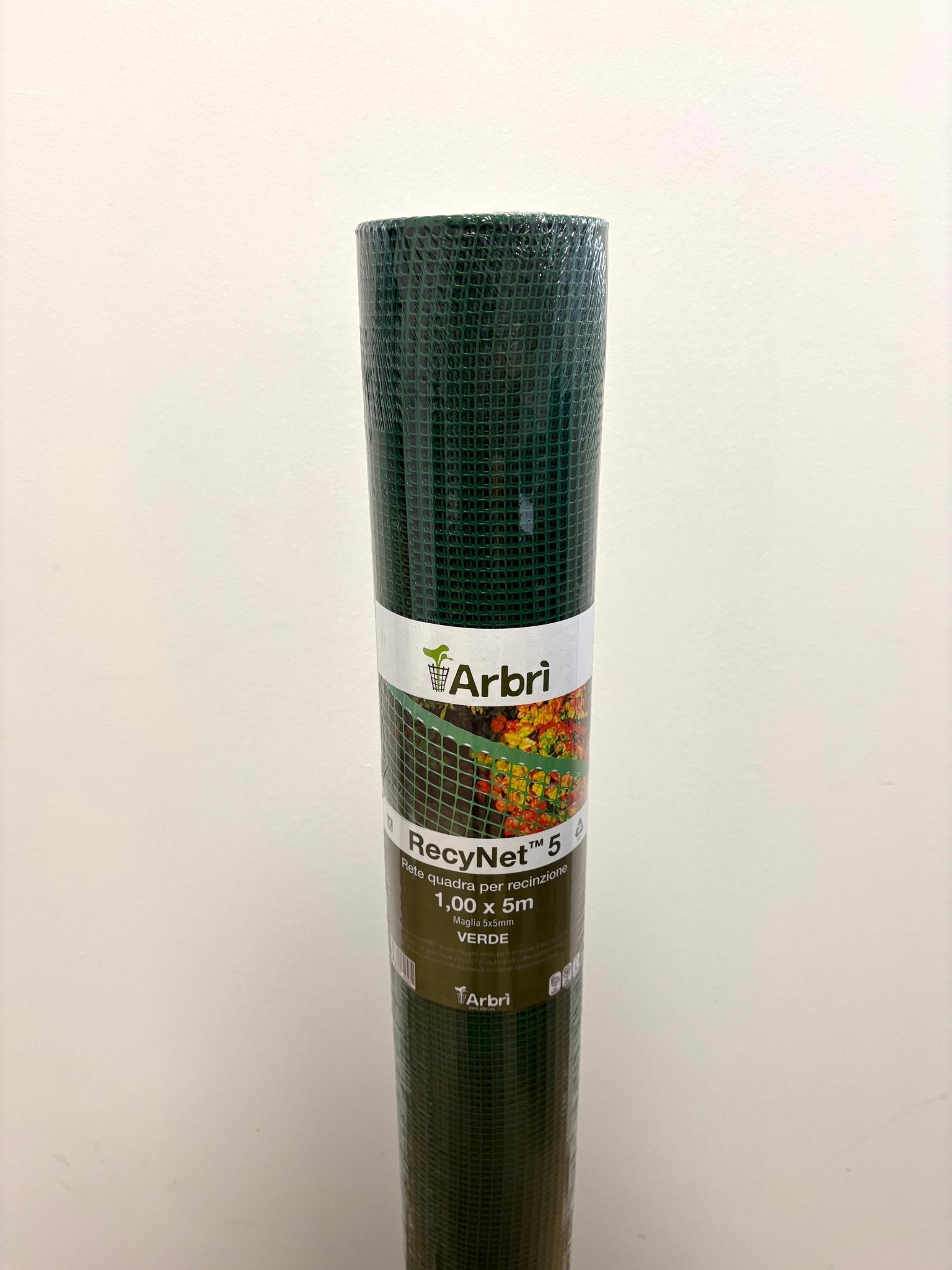 Recynet 5 – Rete quadra in HDPE 250g/m², maglia 5x5mm - Arbri Store - rete in plastica